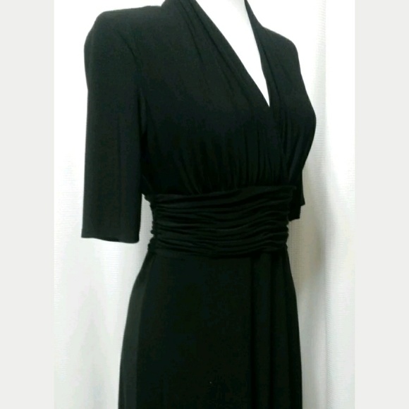 Evan Picone black dress 10 - Picture 5 of 7